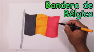 Está formada por tres bandas verticales iguales de colores negro, amarillo y rojo. Apprenez A Dessiner Le Drapeau Belge Dibuja La Bandera De Belgica Youtube