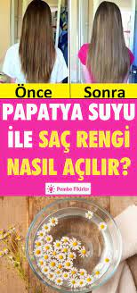 Papatya Suyu Ile Sac Rengi Nasil Acilir Sac Rengi Sac Dogal Sac Bakimi