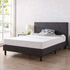 Check spelling or type a new query. Zinus Judy 44 Upholstered Geometric Paneled Platform Bed With Wood Slat Support Full Walmart Com Walmart Com