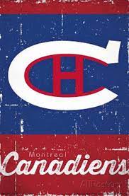 The change to the current logo is again a closed red letter c, with its top and bottom edges curling into each other in a symmetrical shape. Montreal Canadiens Retro Logo Prints Allposters Com Canadiens Montreal Canadiens Montreal