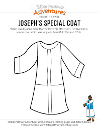 Joseph's coat | free bible coloring pages for homeschooling, sunday school and sabbath school lessons. Joseph S Special Coat Bible Pathway Adventures