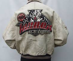 Vintage Avirex Usa Ice Tigers Real Leather Baseball Varsity Jacket 2xl 4xl Varsity Jacket Baseball Varsity Jacket Jackets