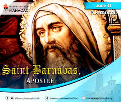 𝑴𝒆𝒎𝒐𝒓𝒊𝒂𝒍 𝒐𝒇 𝑺𝒂𝒊𝒏𝒕 𝑩𝒂𝒓𝒏𝒂𝒃𝒂𝒔, 𝑨𝒑𝒐𝒔𝒕𝒍𝒆 St.  Barnabas was born to wealthy Jewish parents
