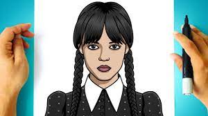 Como DESENHAR a WANDINHA ADDAMS 
