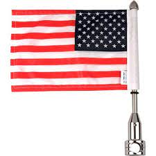 I want to mount 2 flags on my xct. Pro Pad Rfm Fxd1 Rear Fixed Motorcycle Flag Mount Kit And 6 X 9 Usa Flag For Saddle Bag Bar 3 4 Round Bar Stainless Steel Made In The Usa Walmart Com Walmart Com