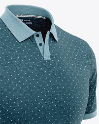 Download Men S Heather Short Sleeve Polo Shirt Front Half Side View In Apparel Mockups On Yellow Images Object Mockups