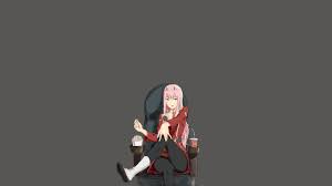 1080p zero two desktop wallpaper. Desktop Wallpaper Uniform Chair Sit Minimal Zero Two Hd Image Picture Background 24415c