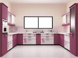 u shaped designed modular kitchen at