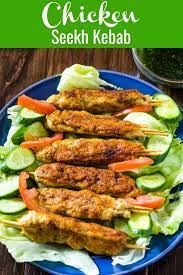 Chicken Seekh Kabab Are A Delicious Indian Appetizer Made With Ground Minced Meat And A Handful Indian Appetizers Walnut Chicken Recipe Minced Chicken Recipes