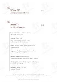 Menu At Pavyllon Restaurant Paris 8 Avenue Dutuit