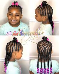 The hairstyle for black kids featured below is a protective hairstyle. November Love On Instagram Children S Braids And Beads Booking Link In Bio Childrenhairstyles Hair Styles Kids Hairstyles Little Girl Braid Styles