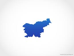 Ai, eps, pdf, svg, jpg, png archive size: Vector Map Of Slovenia Blue Free Vector Maps