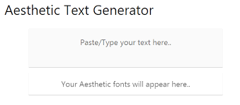 An aesthetic text converter works simply: Aesthetic Text Generator Font Bots