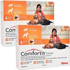 Comfortis For Dogs 10 20 Lbs Cats 6 1 12 Lbs Orange 12 Chew Tabs