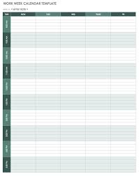 Printable calendar for 1 week. 15 Free Weekly Calendar Templates Smartsheet