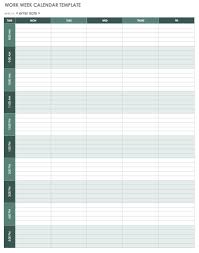 It includes some common holidays and events. 15 Free Weekly Calendar Templates Smartsheet