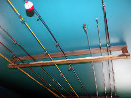 Keep your fishing rod & reels safe and secure but still. Simple Overhead Fishing Rod Rack Instructables