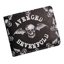 Carteiras De Anime Avenged Sevenfold Purse Novo Cartao De Grife Bolsas De Dinheiro Carteira Carteira Curta De Couro Casual Wish
