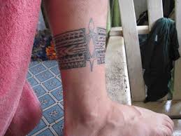 Samoan tattoo sleeve traditional polynesian design. Drought In Samoa Traditional Samoan Tattoo Karen And Dave In Samoa