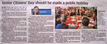 Most governments use age 65 or higher for senior citizen status for pensions or other benefits. Seniorsaloud Why Not A National Senior Citizens Day And A Parents Day