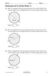 Diameter Of A Circle Part 1 In 2020 Play To Learn Math Printables Play Therapy Techniques