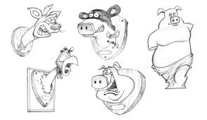 Back At The Barnyard Concept Sketch The Barnyard Concept Animals