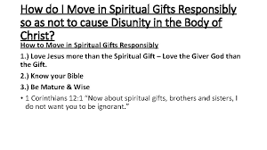 What is the best spiritual gift? Spiritual Gifts Gift Of Tongues And Prophesy Jesus