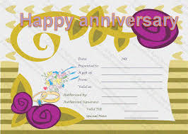 Birthday Gift Certificate Template Free Printable Happy Anniversary Gift Certificate Template Happy Anniversary Gifts Gift Certificate Template Happy Anniversary