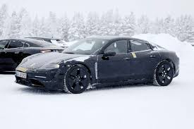 The porsche taycan is ranked #4 in luxury hybrid and electric cars by u.s. Porsche Taycan Ev Spotted Winter Testing Motor Illustrated