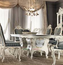 This contemporary custom natural edge cherry slab dining room table has hand carved edges. Top Classic Luxury Dining Tables Made In Italy Traditional Handmade Home Furnishings Luxury Italian Classic Furniture