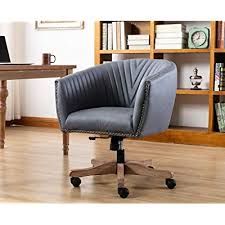 Shop for papasan chair online at target. Buy Chairus Retro Faux Leather Swivel Barrel Arm Chair With Luxury Nailheads Mid Century Modern Upholstered Home Office Desk Accent Chair With Wood Base Mid Back Dark Grey Online In Turkey B08t68p4h9