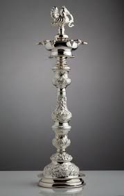 You will be billed in uk sterling. A Skillfully Crafted Silver Lamp Silver Lamp Silver Pooja Items Silver Ornaments