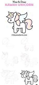 1001 Ideas On How To Draw A Unicorn Easy Tutorials Drawing a unicorn full body is so easy and cute that you won't believe. to draw a unicorn easy tutorials
