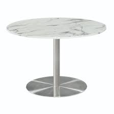 Dining tables, coffee tables, side tables, and even console tables with granite top can add style and elegance to your modern interior design. China Modern Restaurant Chromed Steel Metal Base Artificial Marble Tables Hotel Furniture Granite Tempered Glass Round Dining Table China Table Round Table