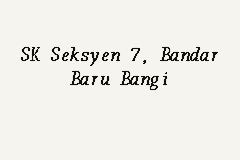 August 5, 2018 by editorial department. Sk Seksyen 7 Bandar Baru Bangi Sekolah Kebangsaan In Bandar Baru Bangi