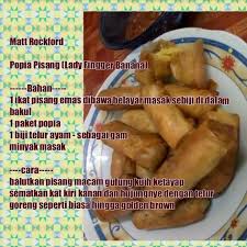 Popia Pisang Malaysian Food Recipes Yummy Food