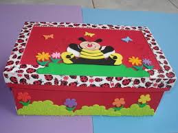 Papelão Decorada Caixa De Sapato Decorada Com Eva Caixa Decorada Com Eva Caixas Decoradas Caixa De Papelao Decorada Caixa De Sapato