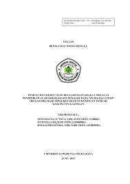 Contoh contoh proposal formal semiformal dan nonformal. Pdf Proposal Penelitian Dosen Pemula An Dewi Ratna Juwita Pdf Dewi Juwita Academia Edu