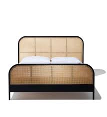 You'll find french beds with ornate carvings, painted coastal cottage beds and white cane shabby chic headboards. Cane Queen Size Bed With Cane Headboard Wooden Bed