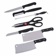 A good set of kitchen knives is a necessity for anyone who spends any amount of time in a kitchen. Buy 7 Pieces Stainless Steel Kitchen Knife Set With Knife Scissor Online Get 76 Off