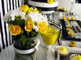 Birthday decoration ideas yellow and white. Pin By Lisa Miller On Entertaining Parties Vintage Party Decorations Yellow Birthday Parties 18th Birthday Party