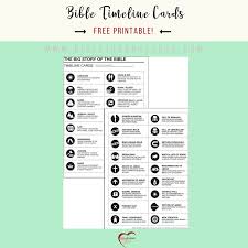 Free Printable Bible Timeline Cards Bible Journal Love