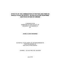 Before attempting to manage symptoms via your diet, it is important to rule our other medical conditions, and to have a diagnosis established by your doctor or healthcare professional. Effects Of The Combination Of Protein And Fiber In Whole Foods On Satiety Blood Glucose Response And Food Intake In Humans