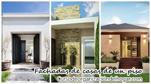 Fachadas para casas de un piso. Fachadas De Casas De Un Piso Archivos Curso De Organizacion Del Hogar Y Decoracion De Interiores