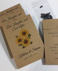 Love Laughter Ever After Sunflower Seed Packets Earth Etsy Seed Wedding Favors Seed Packets Favors Sunflower Wedding Invitations