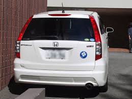 The honda stream is a compact mpv produced by japanese honda cars since october. File Honda Stream Rsz With Physically Handicapped Person Sign Jpg Wikimedia Commons
