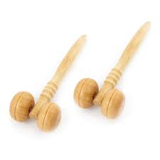 Body Care Face Lift Slimming Remove Line Massager Handle Wooden Tools 2 Face Neck Chin Relaxing Roller Massagers Massage Roller Hand Massage Foot Massage