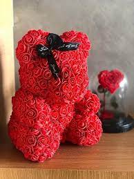Rose Bear Luxury Rose Teddy Bear Forever Rose Teddy Rose Bear Flower Bear Forever Rose Best Friend Gifts Anniversary Gifts