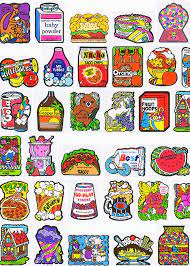 80s, vintage, school, pizza, sticker back to design. I M Remembering Sniff Sticker Sticker Collection Childhood Memories