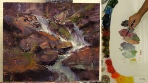 7 Easy Steps To Paint A Rocky Mountain Waterfall Master Oil Painting Landscape soft pastel painting tutorial for beginners. to paint a rocky mountain waterfall